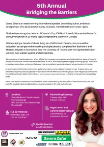 5th Annual Bridging The Barriers @ Hilton Garden Inn Toronto Airport West